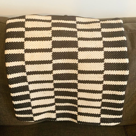 20x20 Jaipur Black & Cream Throw Pillow - Picture 5 of 9